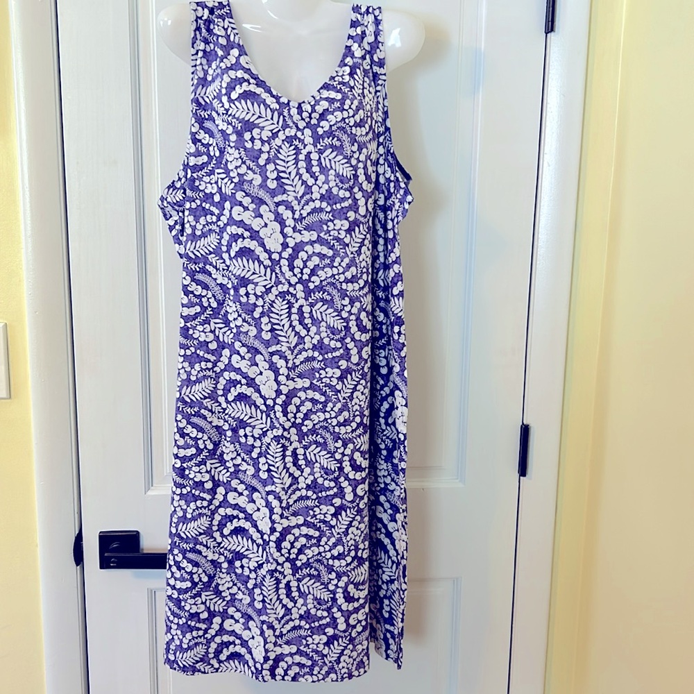 Stan Herman short sleeve knit dress with side pockets in 3X